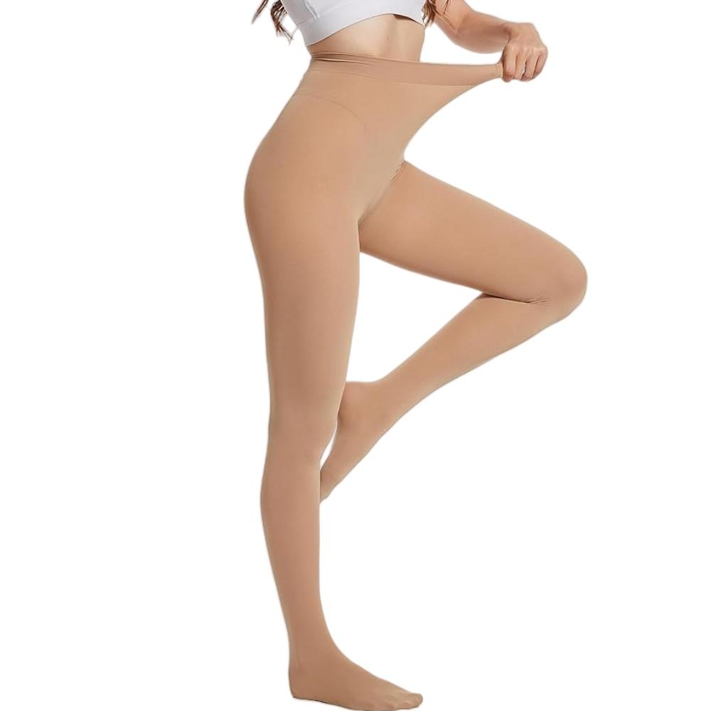 Plus Size Trends Tights For Women 80D Semi Opaque Footed Pantyhose Women'S Run Resistant Tights High Waist Stockings