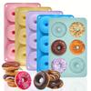 Silicone Donut Mold 6 Holes Baking Pan Non-Stick Baking Pastry Chocolate Cake Dessert DIY Decoration Tools Bagels Muffins Donuts