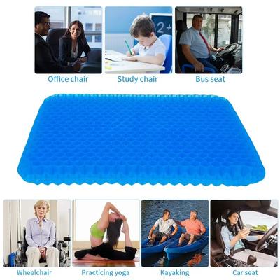 Auto Gel Chladící podsedák 3D Honeycomb Chladivý a prodyšný Chladivý led Hedvábný Auto Domácí Kancelář Polštář na křeslo Příslušenství do auta