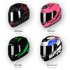 HNJ Unisex Full-Face Summer Motorcycle Helmet with Gray Riding Horns - Stylish and Safe for Racing