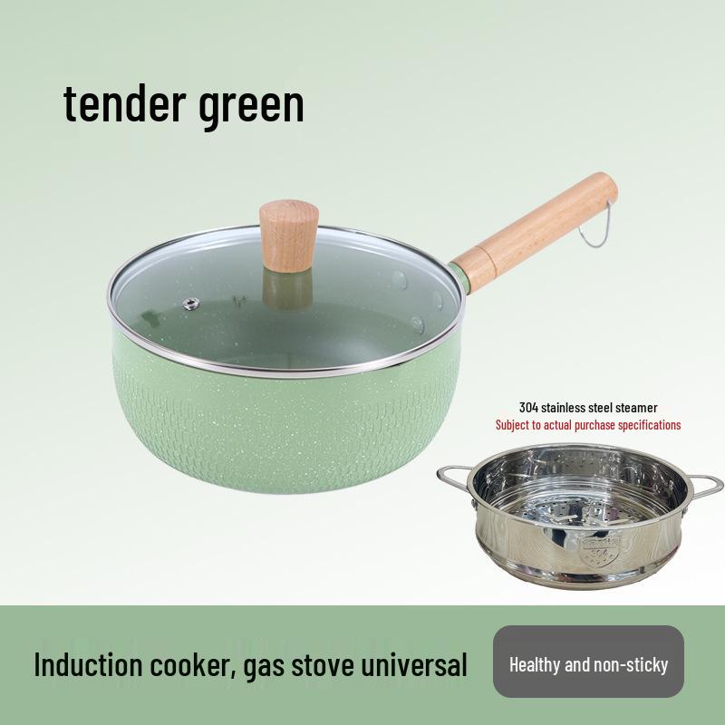 Yukihira Non-Stick Maifan Stone Baby Food Pot with Steamer Basket