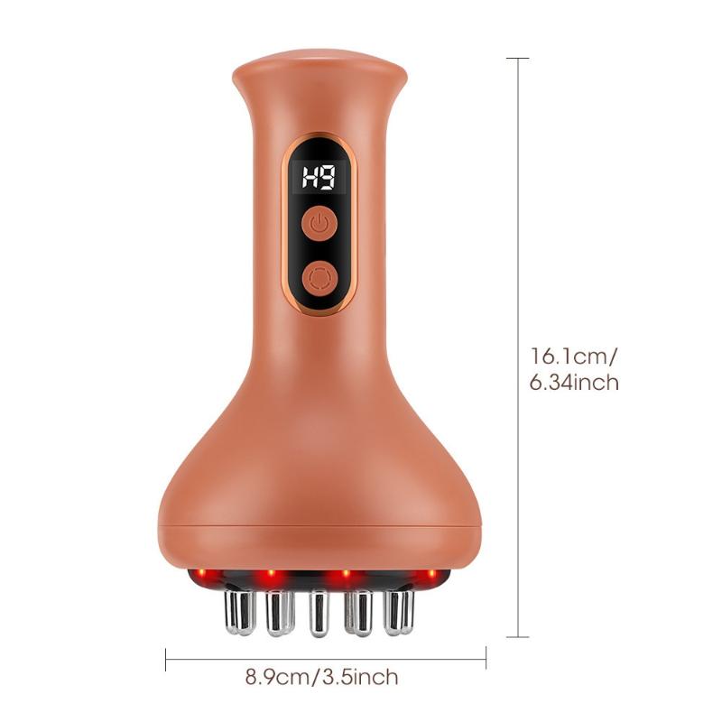 Rechargeable Scraping Massager Vibration Hot Compress Meridian Brush Body Shaping Lymphatic Detoxification Dredging