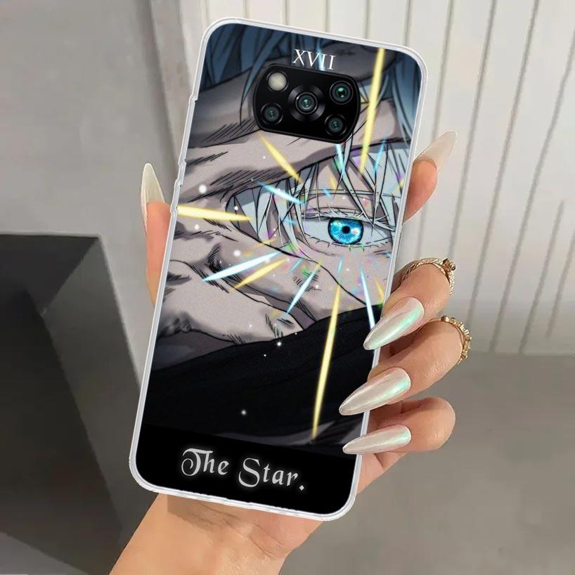 Jujutsus Gojo Satoru Phone Case for Xiaomi Poco X5 X6 X7 Pro F7 Ultra M7 Redmi 15 15C 13 13C 12 12C 10 10A 10C 9 9A 9C 9T Shell
