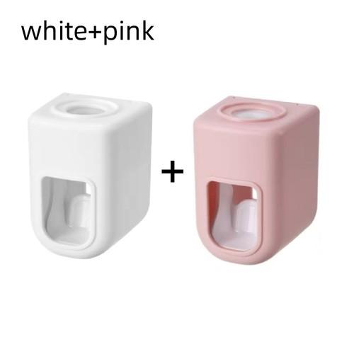 Automatic Wall Mount Toothpaste Dispenser Lazy Toothpaste Squeezer Waterproof Bathroom Toothbrush Holder Storage Accessory
