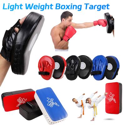 PU Leather Boxing Focus Pad Karate Pad Kicking Shield Training Lightweight Grip Pad Home Gym Martial Arts Practice Equipment