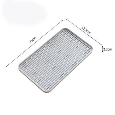 1Pc Drainage Tray, Kitchen Water Cup, Tableware, Anti Slip Water Control Box, Plastic Storage Box