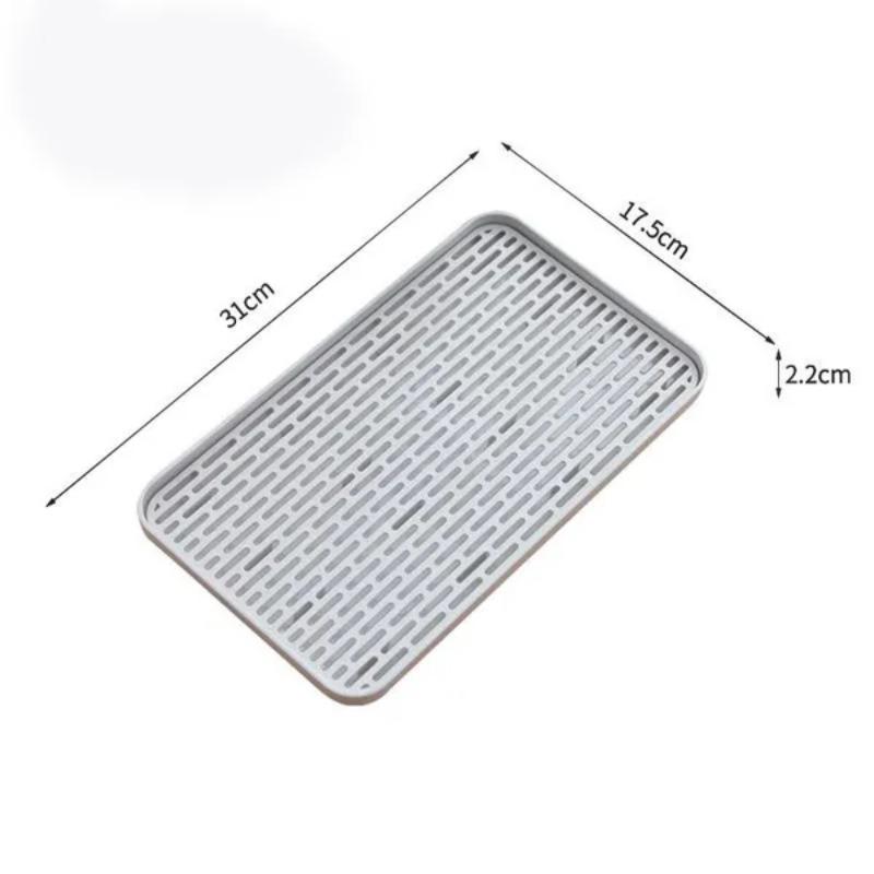 1Pc Drainage tray, kitchen water cup, tableware, anti slip water control box, plastic storage box