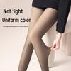 Women's Fleece-Lined Sheer Black Tights
