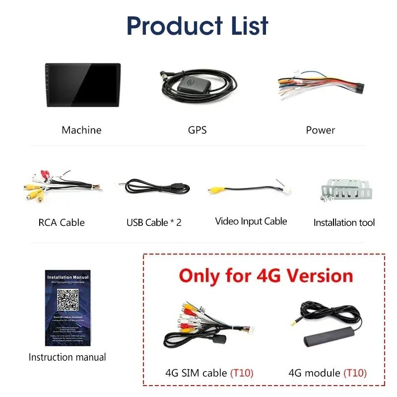 Srnubi 2 Din 7 9 Inch Android 12 Carplay Car Radio Multimedia Player Navigation GPS Stereo For VW Ford Nissan Kia Honda Toyota