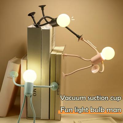 LED Bedside Lamp Changeable Shape Funny Night Light with Suction