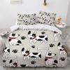 Cartoon Animal Spotted Dog Comforter Cover Set Single Bulldog Bones Footprints Duvet Cover Sets Kids,Home Textile Sausage Dog