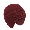 Winter Hat for Men Earmuffs Plus Fleece Wool Hat Warm Windproof Hat Knitted Hat Pullover Hat