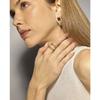 Ring - LUXENTER - Merima - 18 Carat Yellow Gold - Brilliant Zirconia - 18.8 Mm