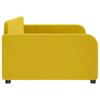 Daybed Yellow 90x200 Cm Velvet