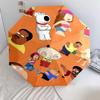 Family Guy Cartoon pattern, automatic folding umbrella, portable and foldable design, 8 ribs, a Christmas or birthday gift.