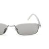 Prada Unique Design Rectangular Sunglasses Men sunglasses Silver PRB54S