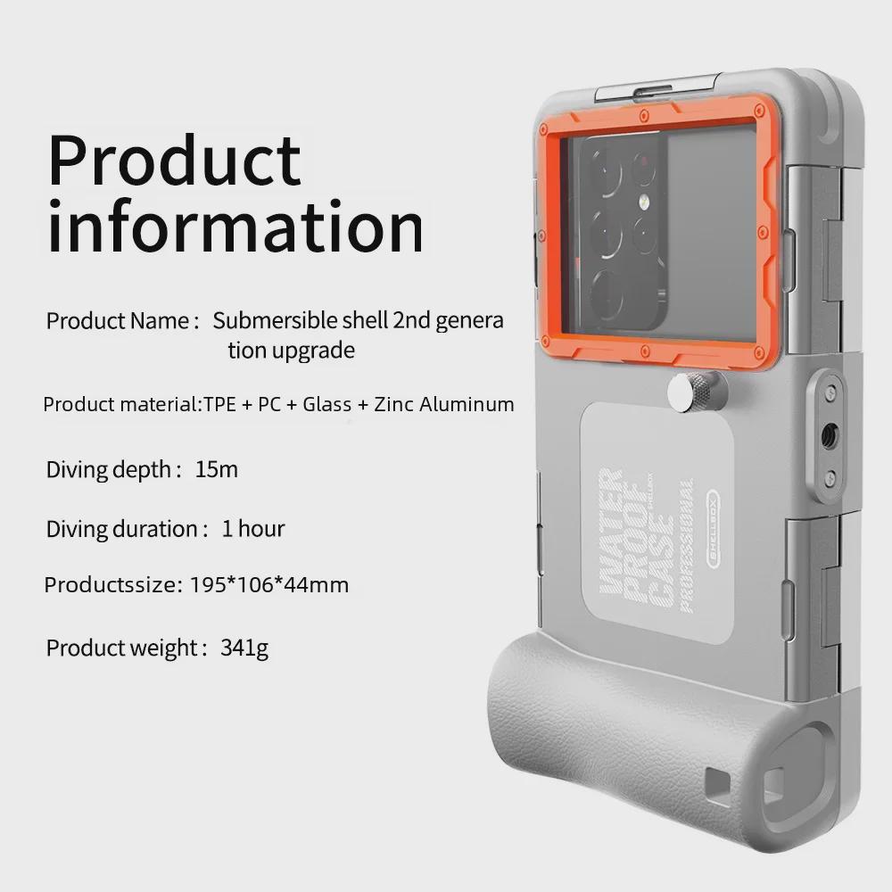 Huawei Mate50 Pro Waterproof Diving Case - 15m Underwater Photo & Video Protection