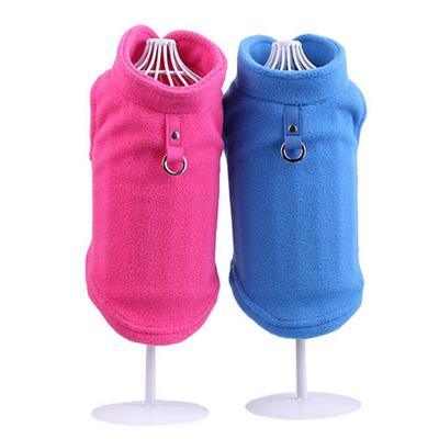 Fleece Vest Dog Sweater Warm Pullover Fleece Dog Jacket with Leash Ring Winter Pet Clothes for Small Dogs Cats Boy or Girl