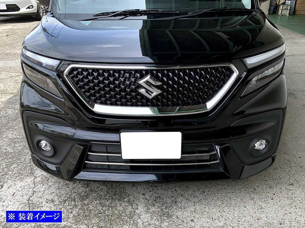 BRIGHTZ Finish Stainless Steel Front Bumper Mould for Solio Bandit 37 Ultra-Mirror (3-Piece Set) MA37S/MA47S (Pre-facelift) [FBUM-MOL-121]