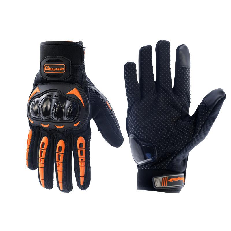 

Motorcycle outdoor touchscreen anti-skid anti-collision gloves long finger ghost claw gloves XXL помаранчевий