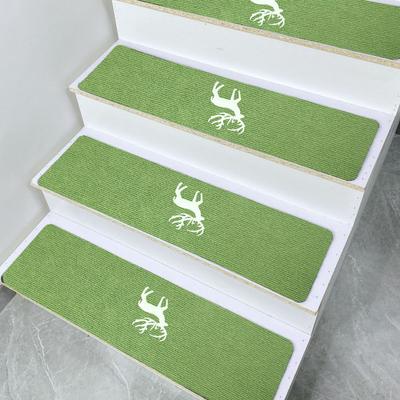 Stair Step Mat Self-adhesive Super Absorbent Glow-in-The-Dark Sound Insulation Easy To Cut Fine Embroidery Stair Carpet Home Supply
