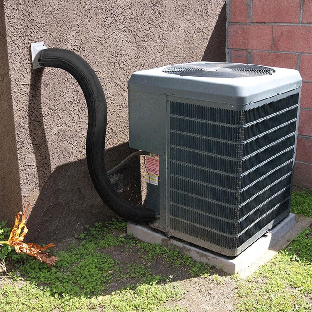 Tragbare Klimaanlagen-Schlauchisolierung 3-lagige Klimaanlagen-Isolierschlauchabdeckung Wickel AC-Kanal-Isolierwickel für Außen