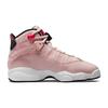 Air Jordan 6 Rings GS Atmosphere Kids Sneakers Pink Infrared-23 Back 323419-602