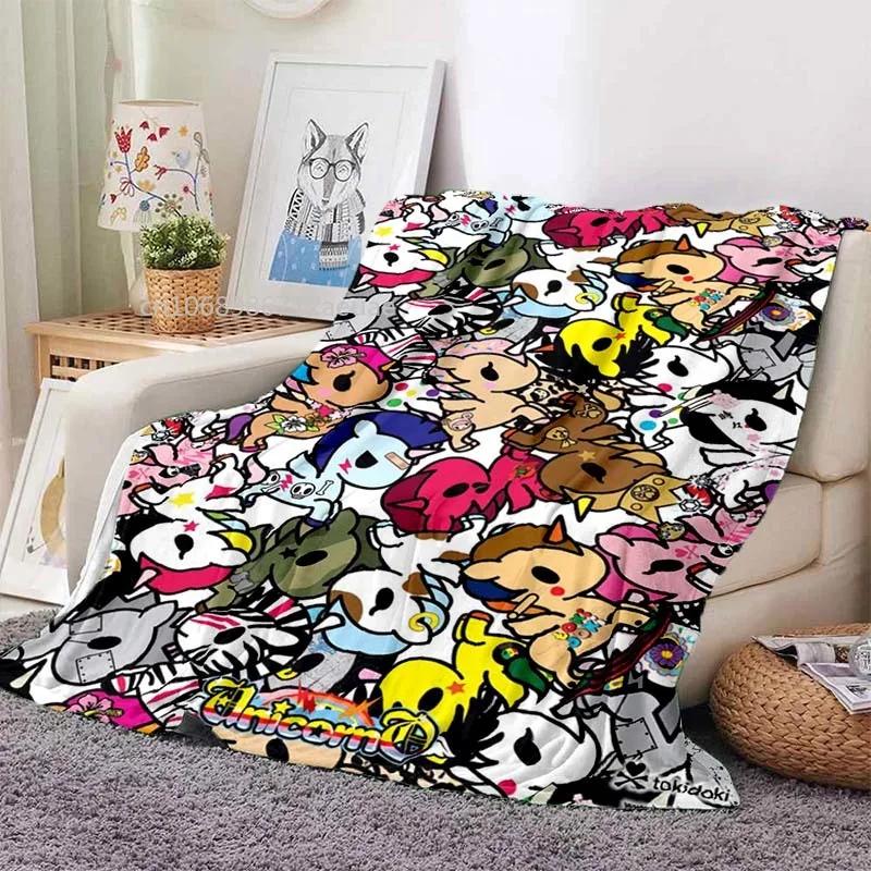Japanese Style Tokidoki Blanket Anime Fantastic Print Flannel Blankets for Beds Sofas Warm Bed Soft Blanket