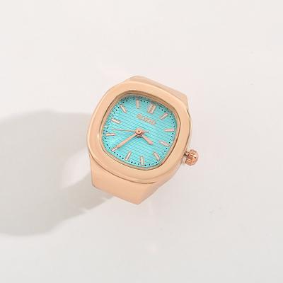 Creative Finger Ring Watch Mini Quartz Watch Adjustable Time Watch Ring Simple Stylish Punk Watch Ring Personalized Mini Clock
