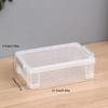 Stackable Plastic Storage Box Portable Watercolor Drawing Pen Case For Painting Plastic Rectangular Stationery Organizer Box