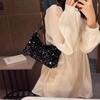 Summer New Texture Casual Sequin Shoulder Bag Personalized Simple Messenger Large Capacity Baguette Bag