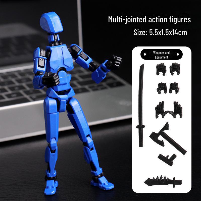 Lucky 13-Joint Action Figure: Trendy 3D Decompression Toy & Ornament.