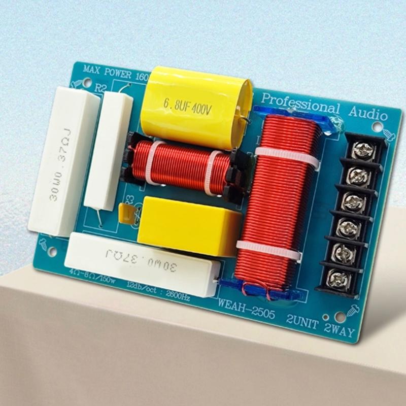 HiFi Sound Speaker Crossovers Filters, 2 Way Treble/Bass DIY Frequency Dividers for HiFi Sound Systems
