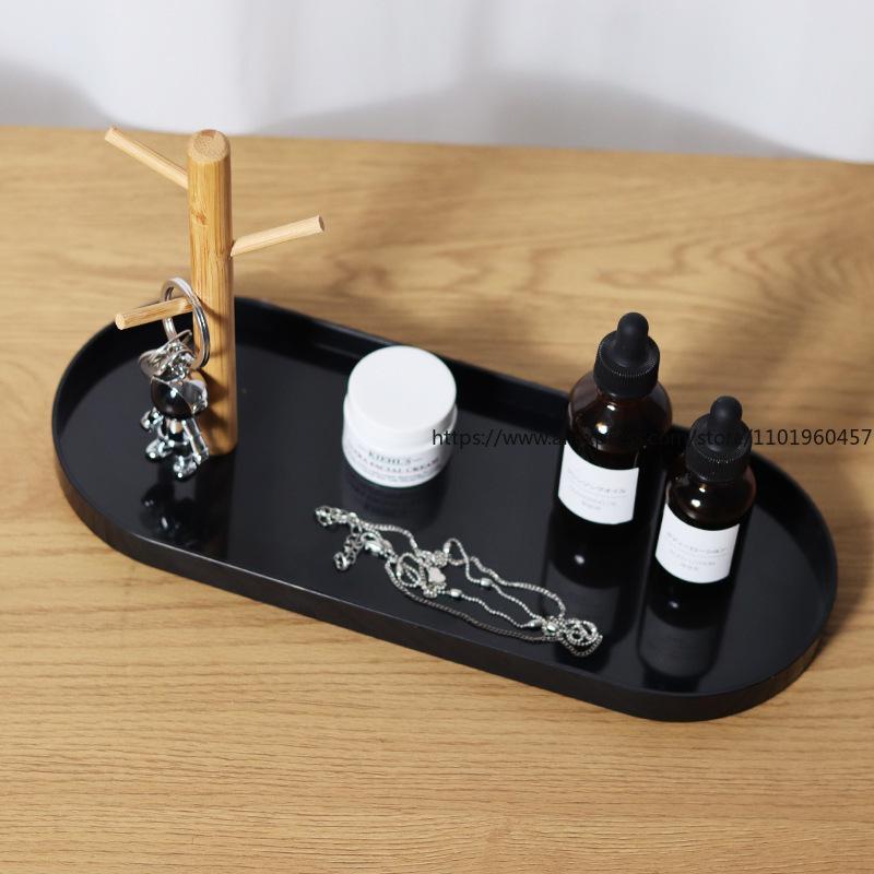 Nordisches Zweigtablett Wohnzimmer Eingang Schlüsselhängeleiste Kleinkramtisch Kosmetikaufbewahrungsplatte