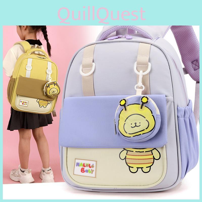 Pattern Bee Toddler Backpack With Lightweight Nylon Cartoon Schoolbag Kids For