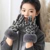 Touch Screen Women's Gloves Keep Warm Winter Gloves Fashion Leopard Print Gloves  Winter