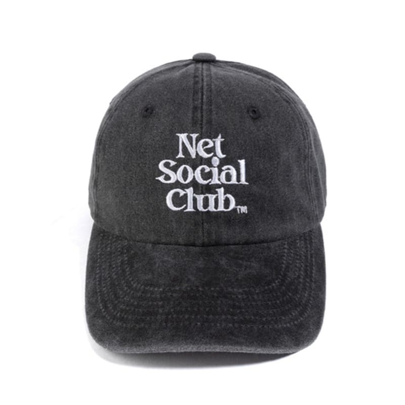 Net Social Club OG LOGO PEACH PIGMENT CAP (BLACK)
