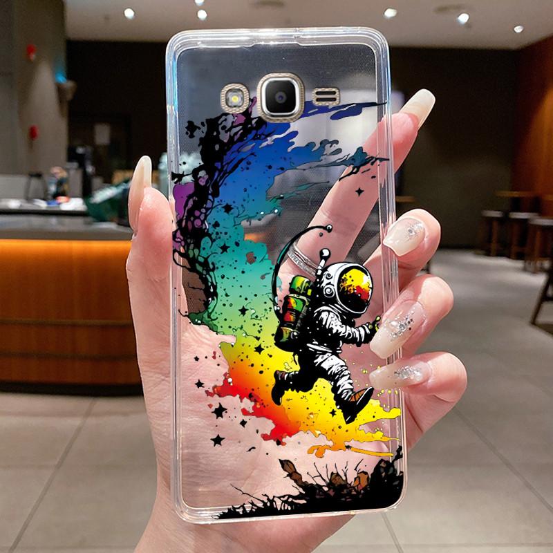 For Samsung Galaxy J2 Prime J2 Ace Grand Prime A5 2015 Case Flower Butterfly Phone Capa Soft Silicon Transparent TPU Jelly Cover