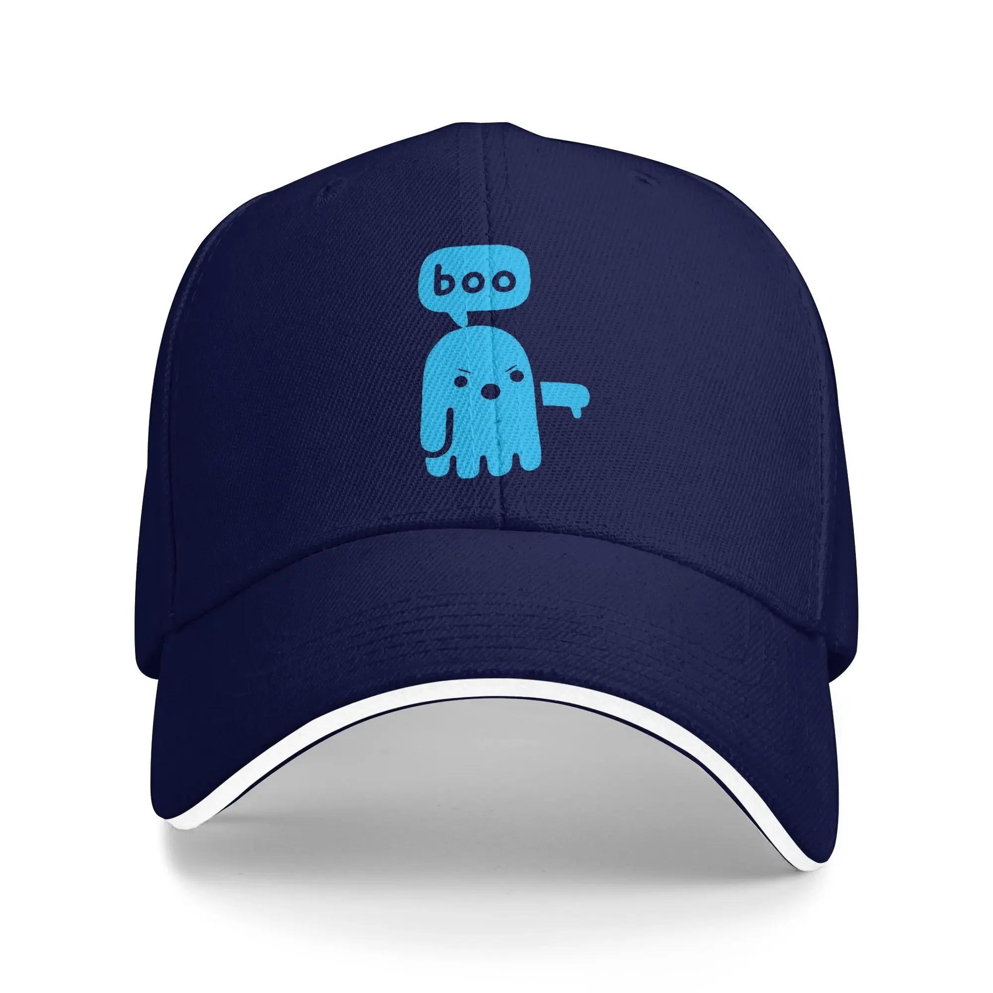 Blue Ghost Of Disapproval Casual Baseball Cap Spring  Trucker Hat Dropshipping Snapback Cap Unisex-Teens Vintage Caps One Size