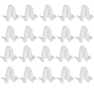 20 Pack Switch Bezel Clips, Decorative Panel Clips, Rivet Clips, White
