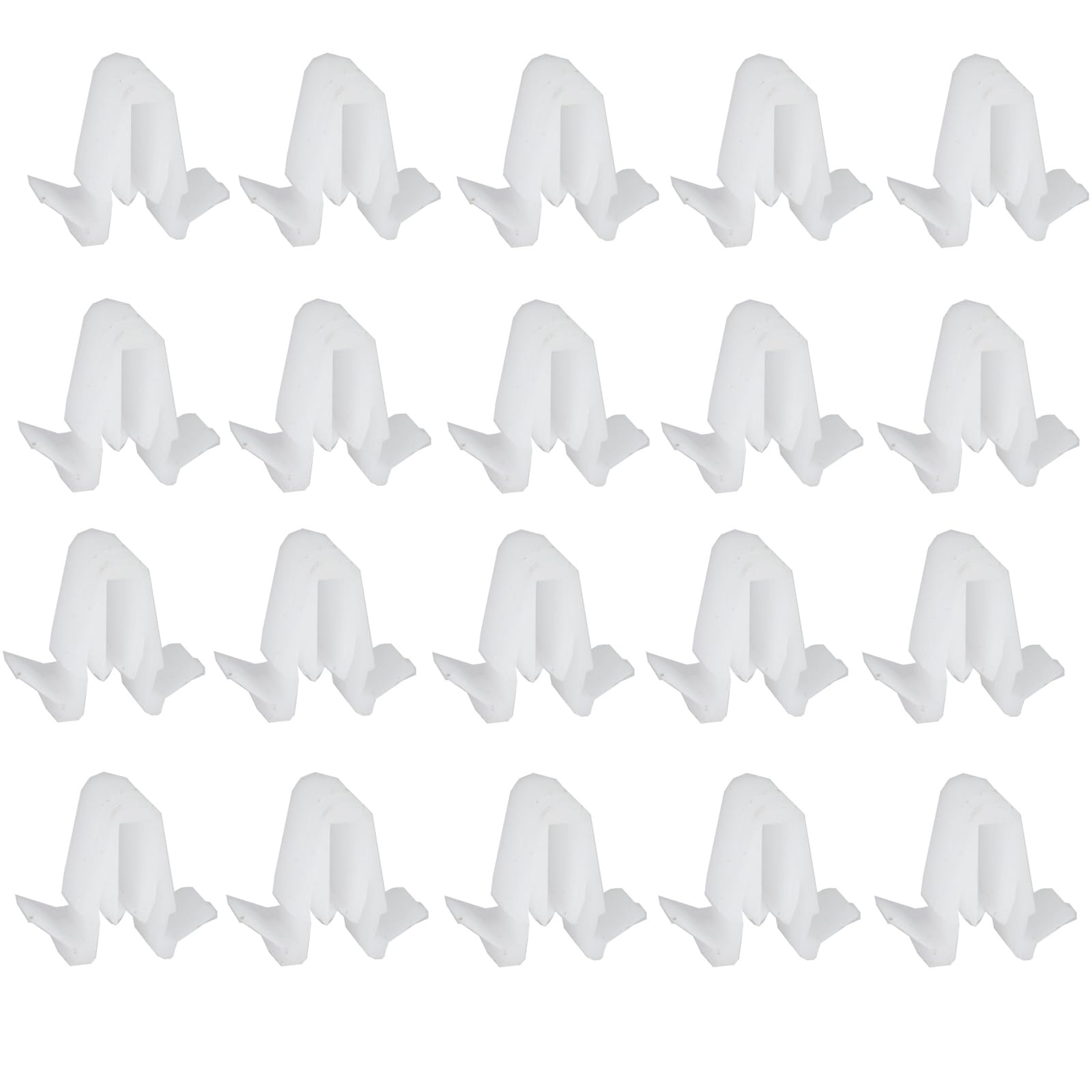 20 шт. Клипсы для рамки переключателя, Клипсы для декоративной панели, Клипсы-пистоны, Белые