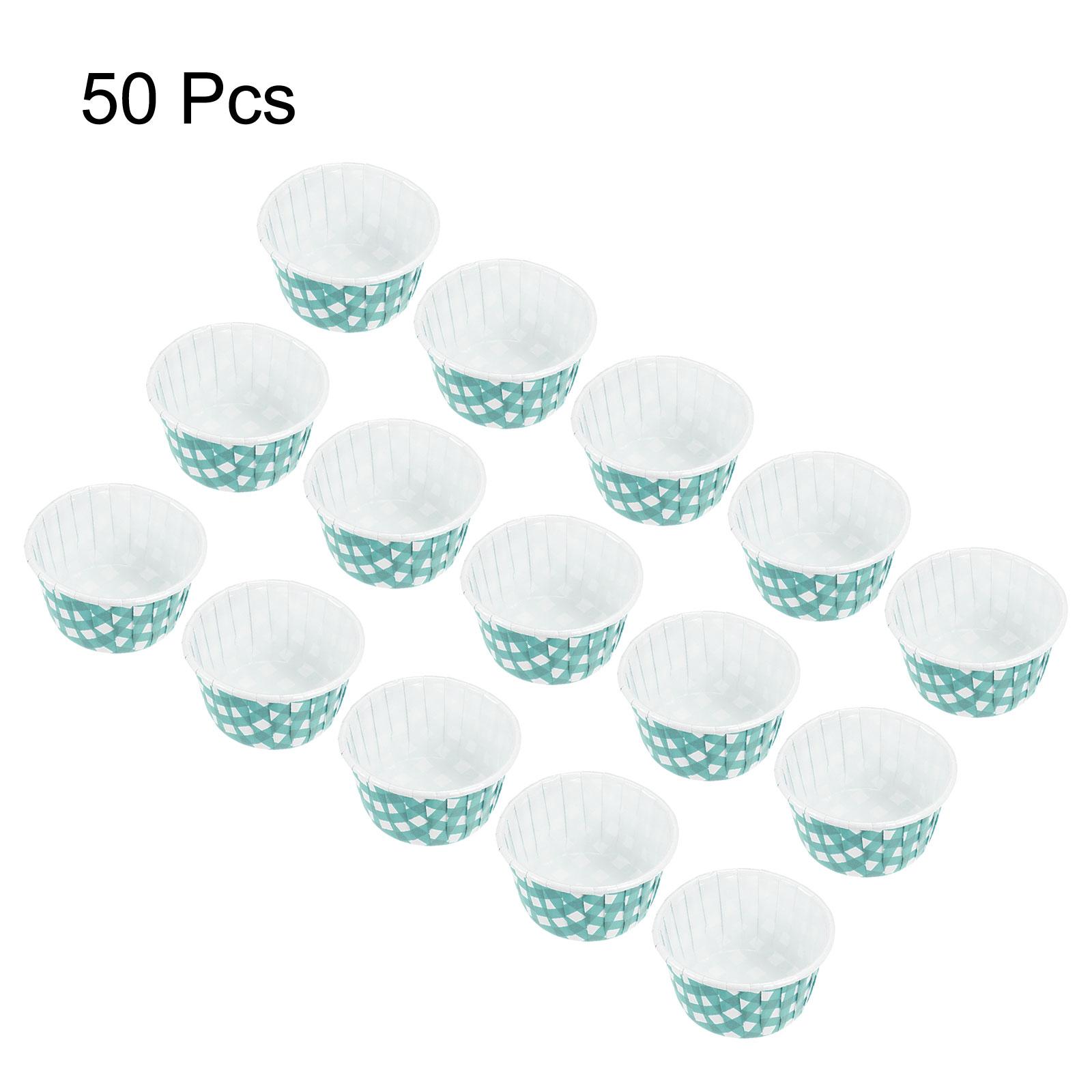 

50/100/150Pcs Rolled Muffin Paper Cup Coated High Temperature Resistant Cake Snack Cupcake for Wedding Party Baking Kitchen