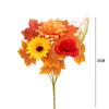 Autumn Artificial Flower Bouquet Prop Household Festival Party Halloween Maple Leaf Pumpkin Decoration