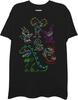 Camiseta Masculina de Manga Curta Nickelodeon Nick 90's Rewind-Chuckie, Reptar, Ren & Stimpy(1)