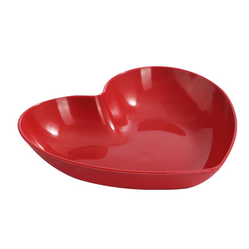 UOSUUOSU Red Heart Fruit Plates