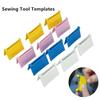 1/3 PCS Sewing Guide Template For Consistent Stitches 3/4/5mm Spacing Precision Sewing Tool For Fabric Embroidery Leather Craft