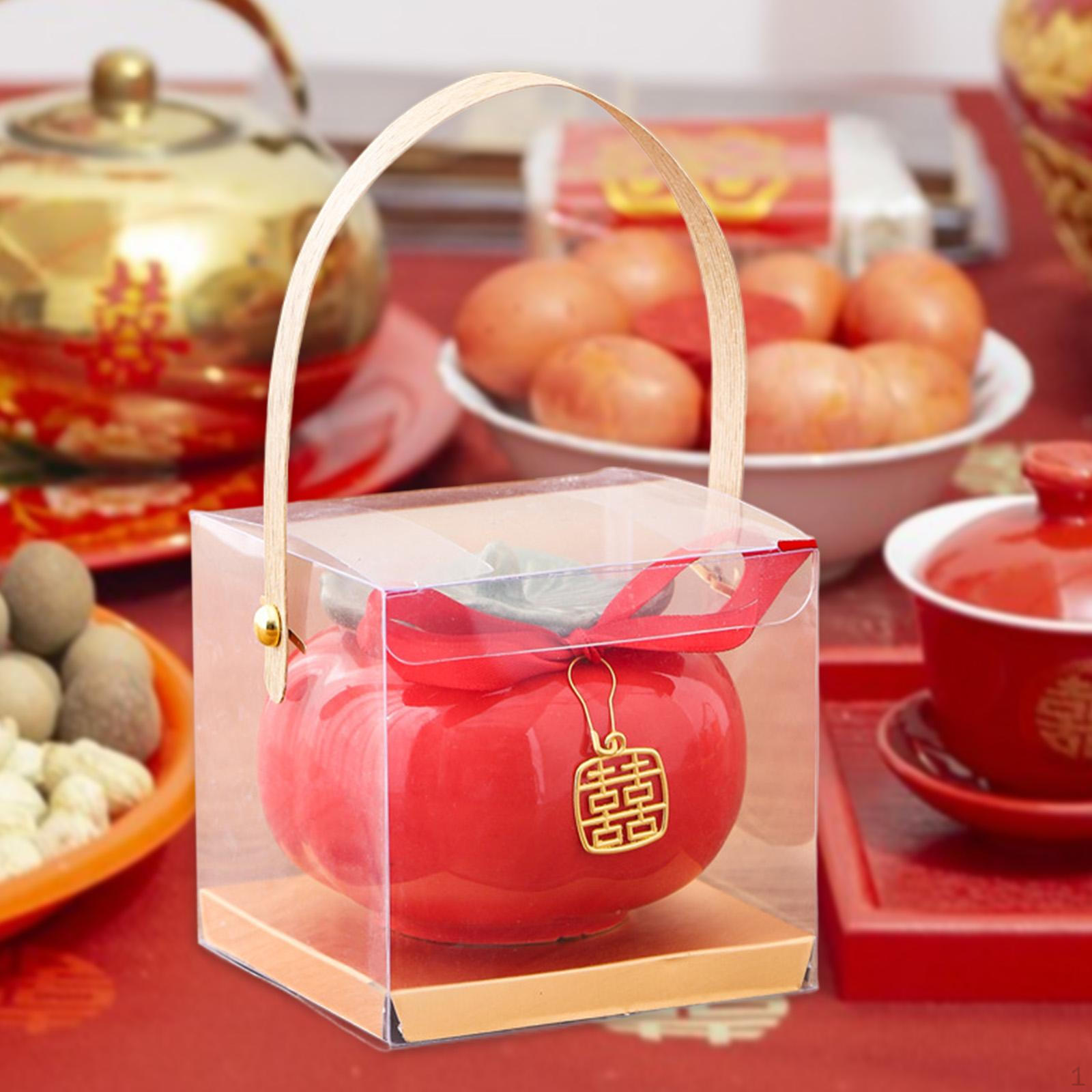 

Ceramic Tea for Celebrations Red L 9cmx7.5cm