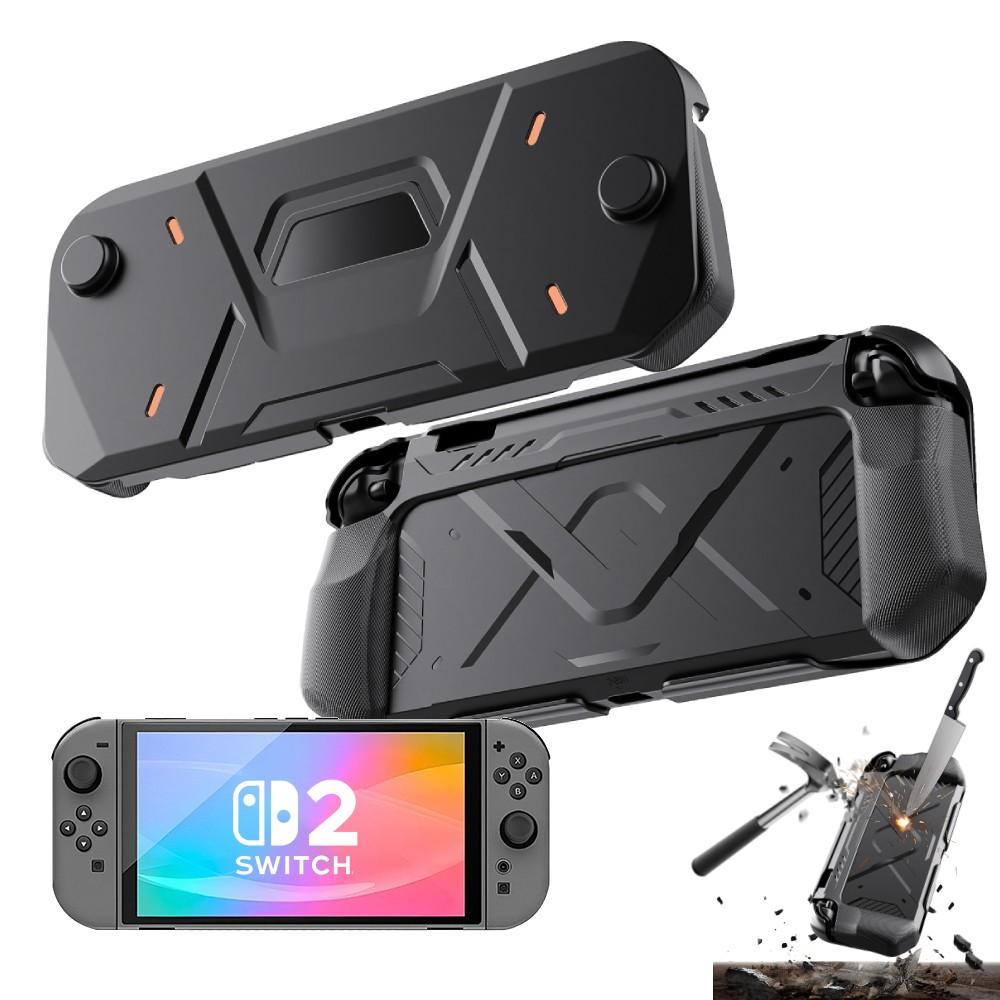 Protective Case for Nintendo Switch 2 2025 Ergonomic Non-slip Grip With Hard Front Cover Shock-Absorption Switch 2 Protector