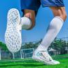 Men Soccer Shoes Anti-slip High-top Long Studs Outdoor Sports Shoes Men Grass Wear-resistant Training Ultra-light Men Shoes