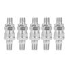 5 Sets Air Coupler Nickel Plated Stainless Steel Pneumatic Quick Connect Fittings and Plug Kit(14
